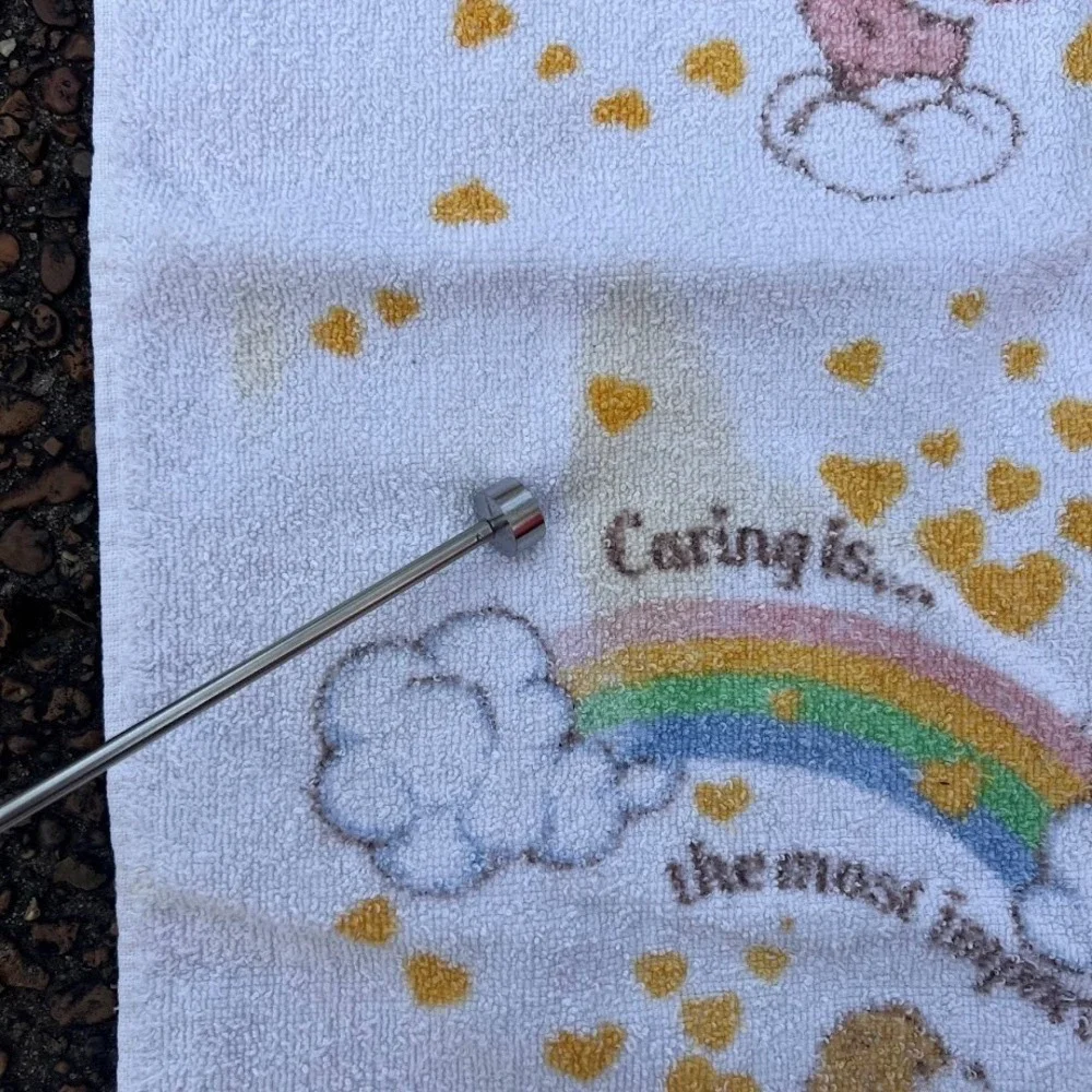 Vintage American Greetings Care‎ Bears Fringe Kitchen Dish Towel Made in USA